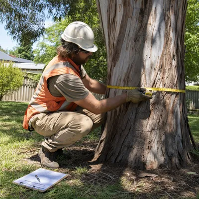 Measuring tree trunk diameter for City of Gold Coast permit